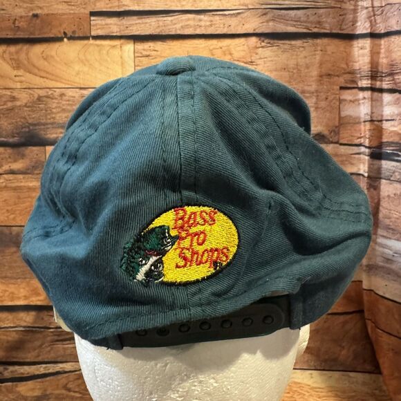 Bass Pro Shops Hat Cap Youth Green Adjustable Snapback Texas Fish Logo Fishing - Picture 3 of 7